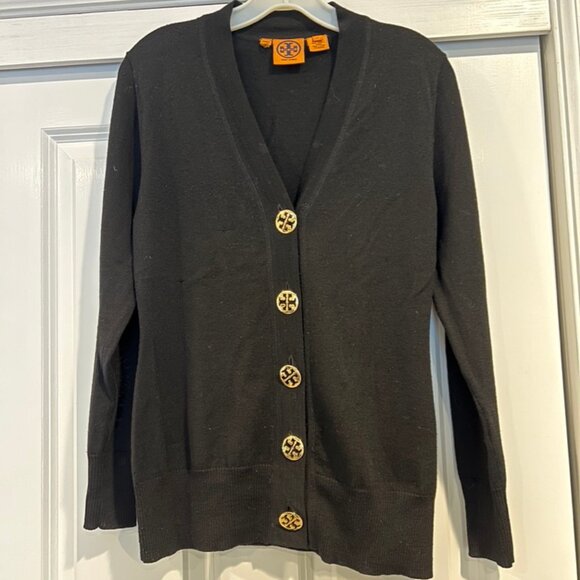Tory Burch Black Wool Cardigan size S - Picture 1 of 5